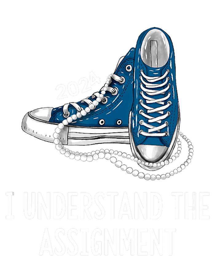 I Understand The Assignment Sneakers And Pearls Kamala 2024 Women's Flannel Pajama Set