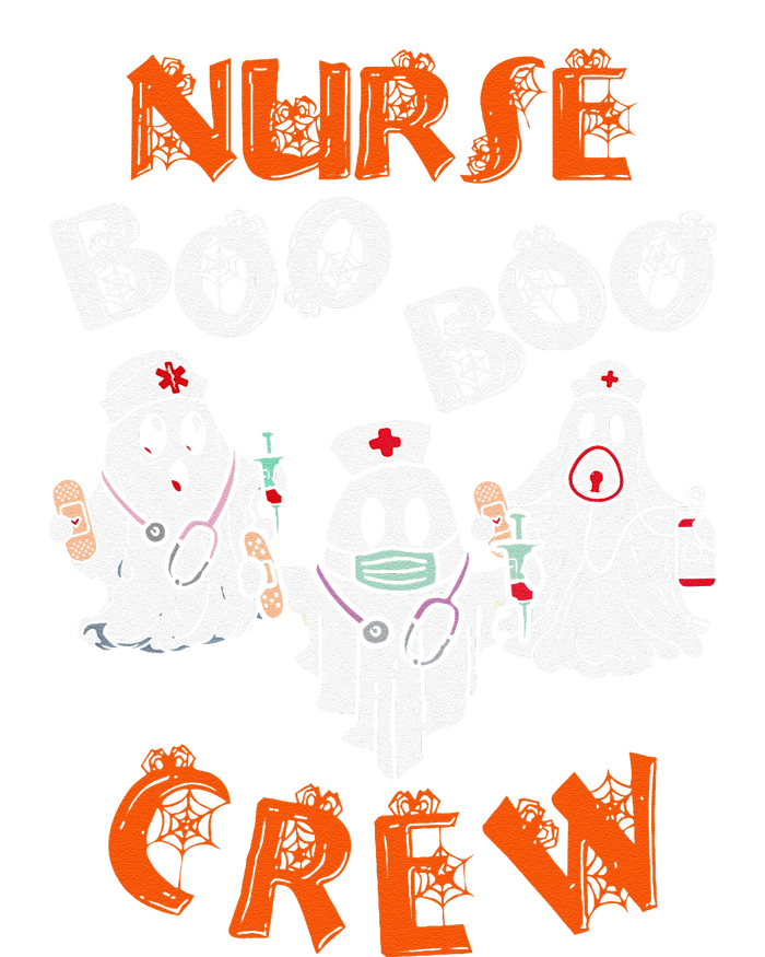 Boo Nurse Scrub Funny Ghost Halloween Women's V-Neck T-Shirt