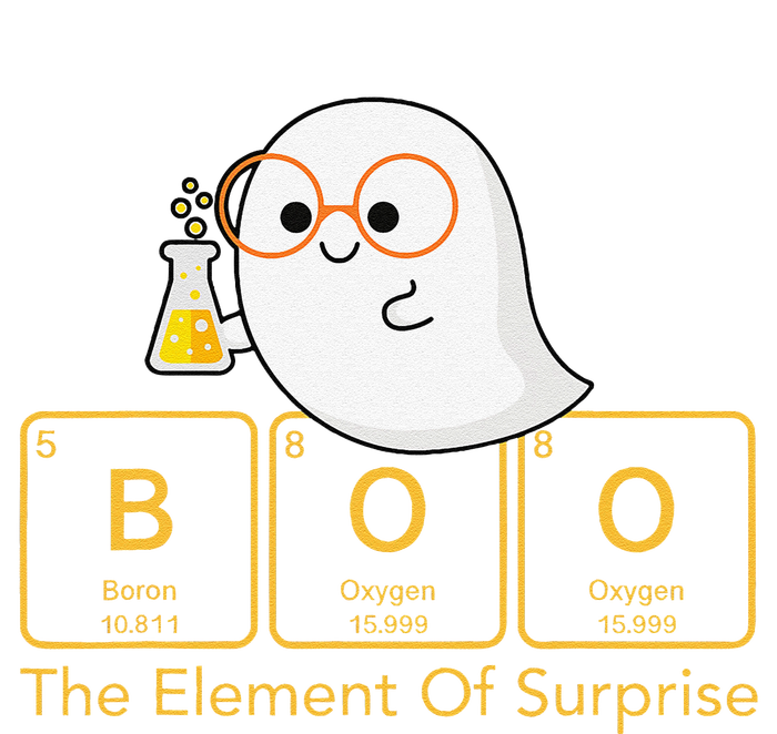 Chemistry Boo The Element Of Surprise Cute Chemist Halloween Metallic Star Ornament