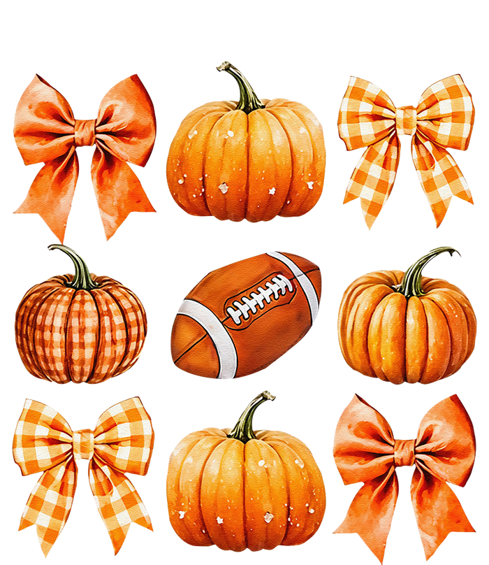 Coquette Bow Pumpkin Season Football Fall Autumn Halloween PosiCharge Competitor Tank