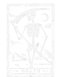 Death Tarot Card Goth Skeleton Grim Reaper Halloween Canvas