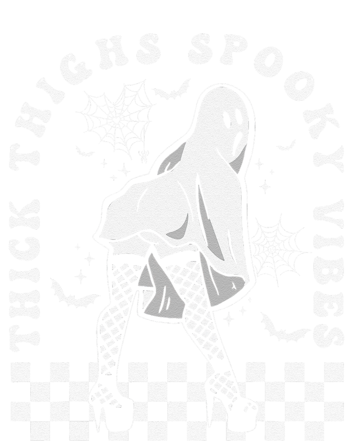 Funny Halloween Ghost Thick Thighs Spooky Vibes Workout Gym Tall Hoodie