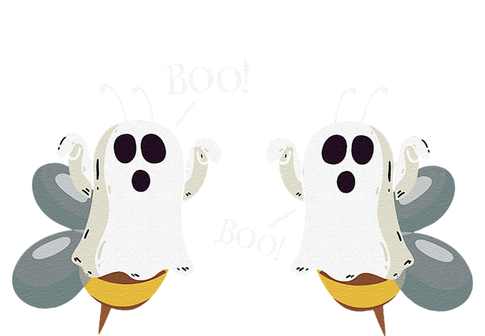 Ghost Bees Saying Boo Funny Halloween Gift Drawstring Bag