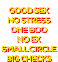 Good Sex No Stress One Boo No Ex Small Circle Big Checks Women's Perfect Tri Tunic Long Sleeve Shirt