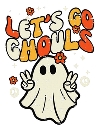 Halloween Lets Go Ghouls Ghost Retro Womens CVC Long Sleeve Shirt