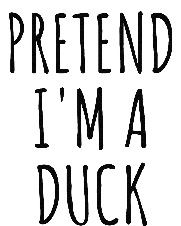 Pretend IM A Duck Funny Lazy Easy Duck Halloween Long Sleeve Shirt