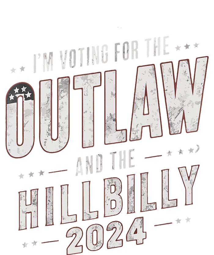 Voting For The Outlaw And The Hillbilly 2024 Full-Length Apron With Pockets