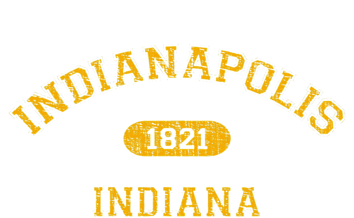 Retro College Style Indianapolis Indiana 1821 Ladies PosiCharge Competitor Racerback Tank