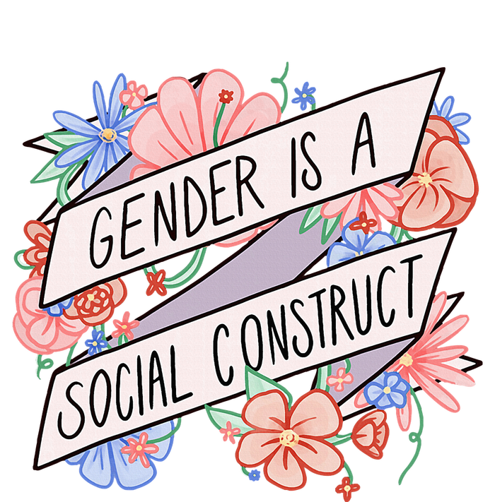 Floral Gender Is A Social Construct Dry Zone Grid Polo