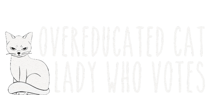 Women Funny Overeducated Cat Lady Who Votes For Kamala Harris 2024 Gift PosiCharge Competitor Tank