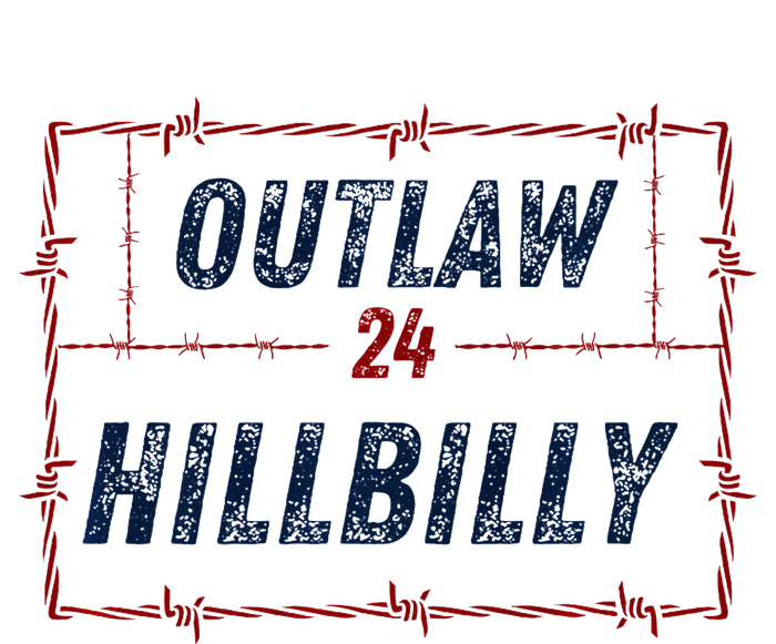 Outlaw Hillbilly 2024 Barbed Wire Western Trump Vance 2024 12 oz Stainless Steel Tumbler Cup