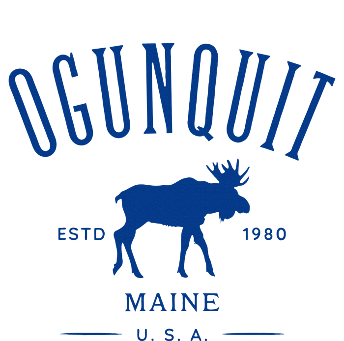 Ogunquit Maine Usa With Moose Design Souvenir Garment-Dyed Heavyweight T-Shirt