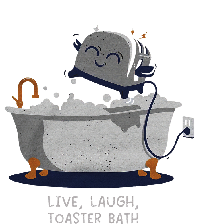 Live Laugh Toaster Bath Women's Fleece Hoodie