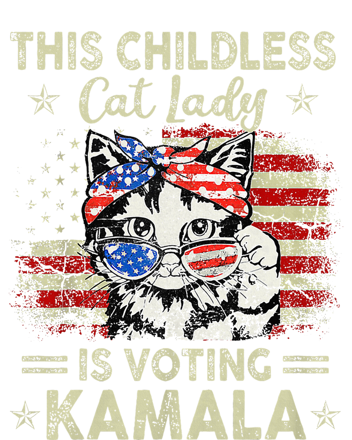 This Childless Cat Lady Is Voting Kamala Harris 2024 Poster