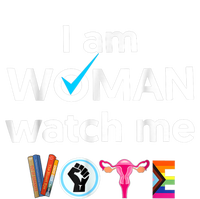 Funny I Am Woman Watch Me Vote Full Zip Hoodie