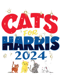 Cat Design Cats For Kamala Funny Harris Supporter Pom Pom 12in Knit Beanie