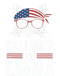 Cat Ladies For Kamala Funny Cat 2024 President Kamalaharris Valucap Bio-Washed Visor