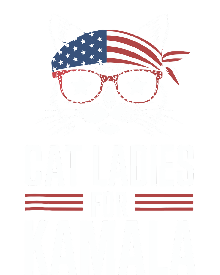 Cat Ladies For Kamala Funny Cat 2024 President Kamalaharris Valucap Bio-Washed Visor