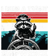 I Run A Tight Shipwreck Funny Raccoon Captain T-Shirt