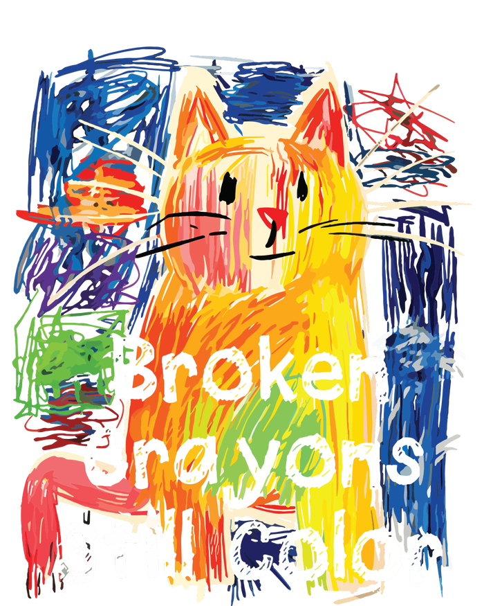 Broken Crayons Still Color Cat Teacher Striped Beanie with Solid Band