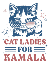 Cat Ladies For Kamala Funny Cat President Kamala Harris 2024 T-Shirt