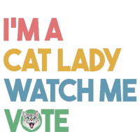 IM A Cat Lady Watch Me Vote Funny President 2024 Election V-Neck T-Shirt