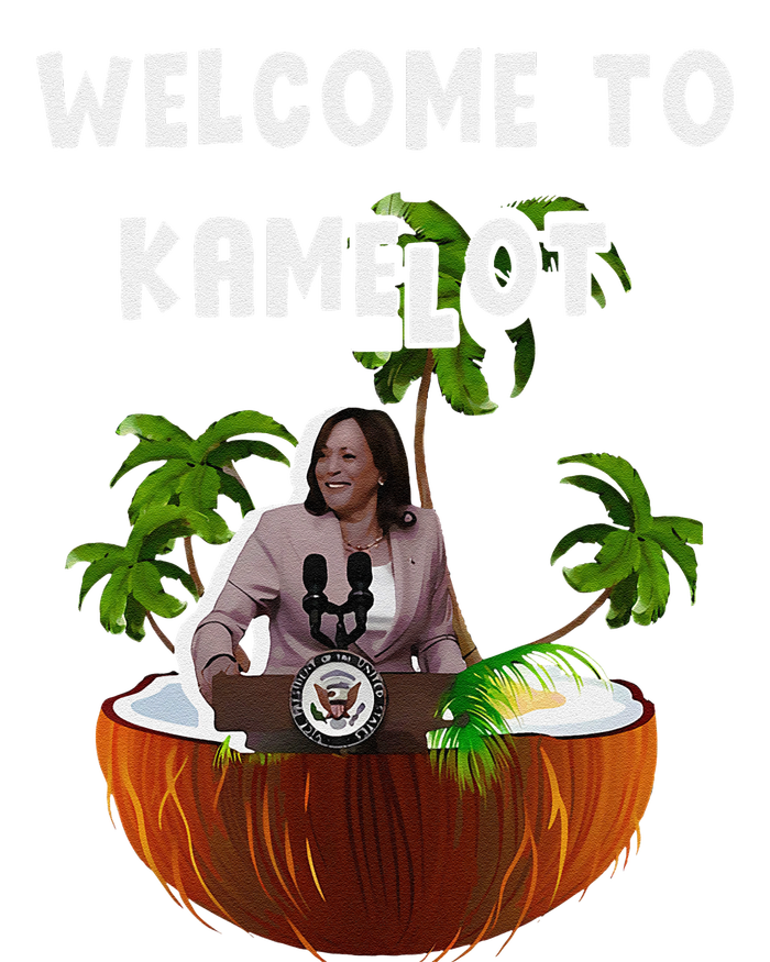 Kamala Harris Welcome To Kamelot Presidential Election 2024 Women's Long Sleeve Flannel Pajama Set 