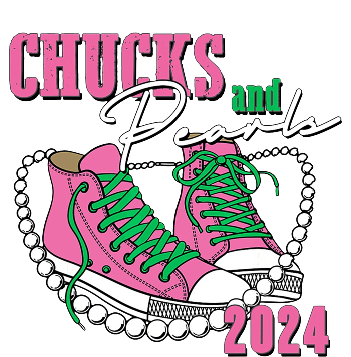 Chucks And Pearls Kamala Harris President 2024 Tall Long Sleeve T-Shirt