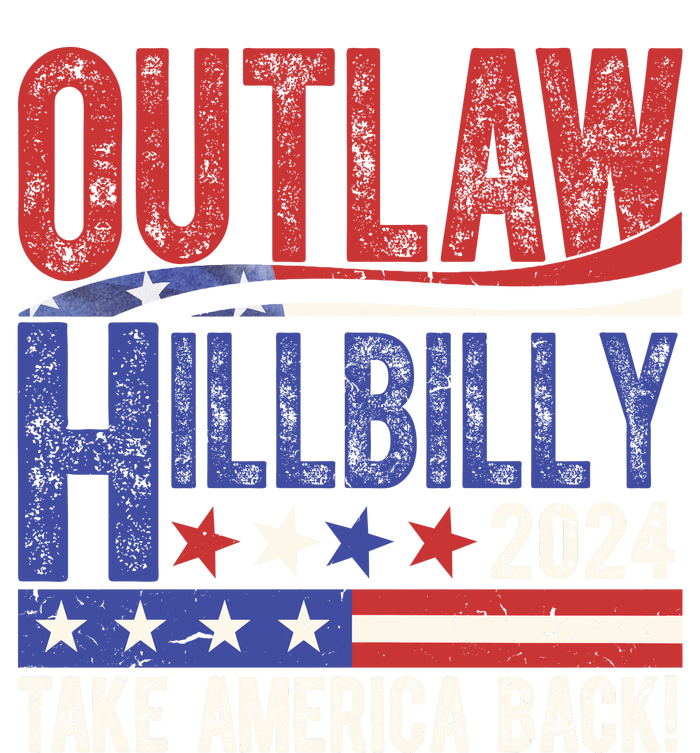 Vintage Elections Outlaw Hillbilly Us Flag Women's Tri-Blend 3/4-Sleeve Raglan Shirt