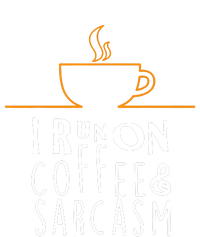 I Run On Coffee & Sarcasm Ladies Long Sleeve Shirt