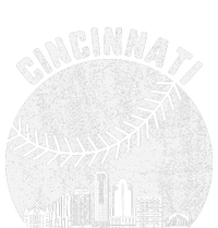 Cincinnati Skyline Baseball Vintage Cincinnati Oh Baseball High Crown Mesh Back Trucker Hat