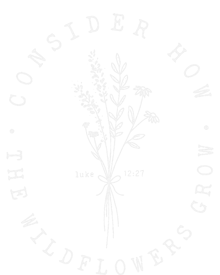 Consider How The Wildflowers Grow Jesus Christian God Cross Zip Tote Bag