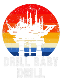 Drill Baby Drill Drilling Oilfield Trash Oil And Gas Pom Pom 12in Knit Beanie