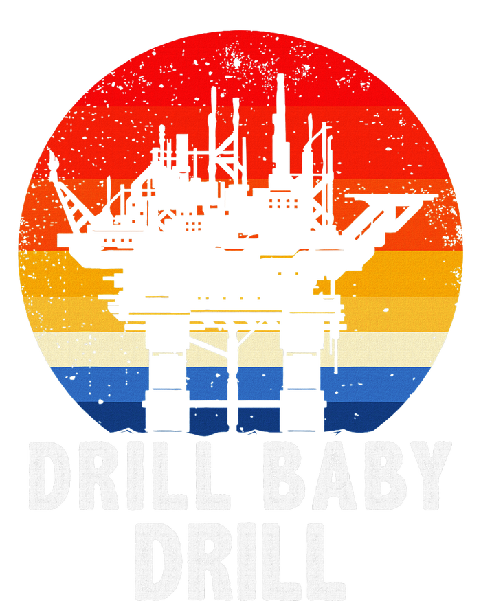 Drill Baby Drill Drilling Oilfield Trash Oil And Gas Pom Pom 12in Knit Beanie