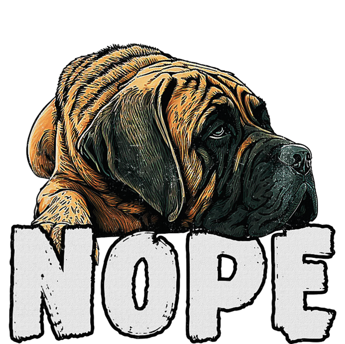 English Mastiff Nope Funny Lazy Pet Dog Cute T-Shirt