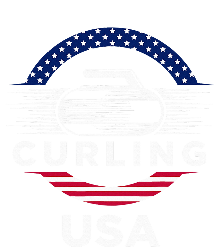 Curling Usa Support Flag Curl Clean T-Shirt