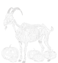 Goat Skeleton Birthday Halloween Dry Zone Grid Polo