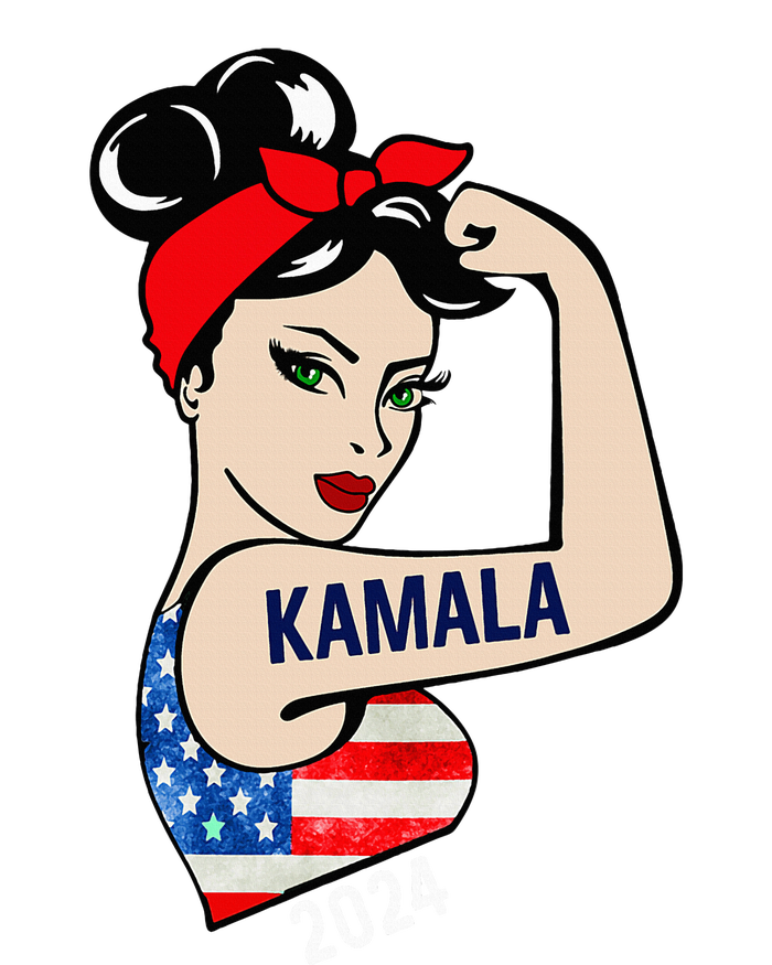 Kamala Harris 2024 President Women Funny America Flag Vote T-Shirt