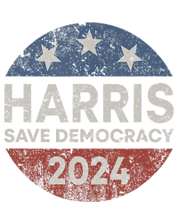 Kamala Harris 2024 Save Democracy Retro Button Election 2024 Tall Sweatshirt