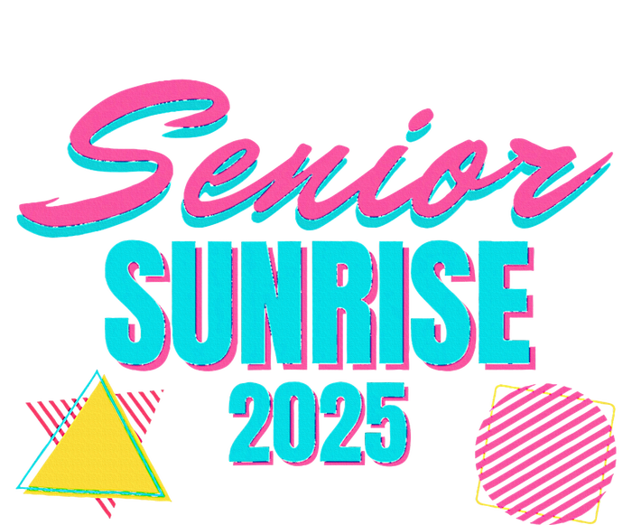 Retro Senior Sunrise 2025 High School 12th Twelfth Grade Women's Perfect Tri Rocker Tank