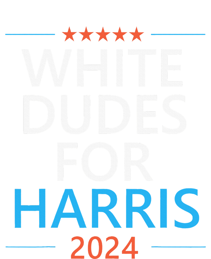 White Dudes For Harris 2024 Yupoong Adult 5-Panel Trucker Hat