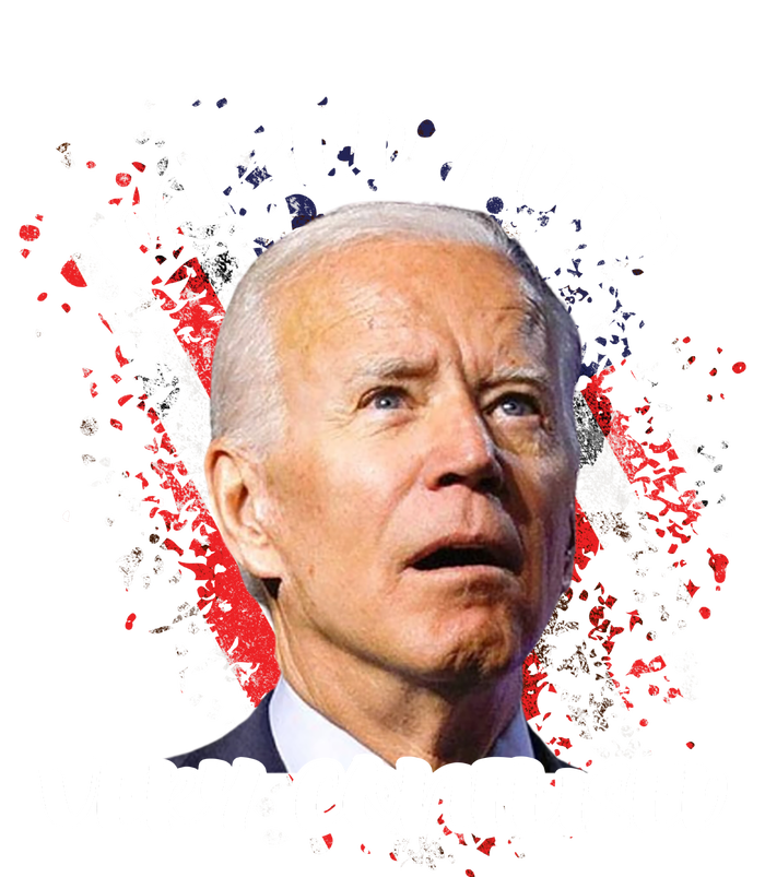 Biden Dazed And Very Confused Funny Anti Joe Biden Us Flag Tall T-Shirt