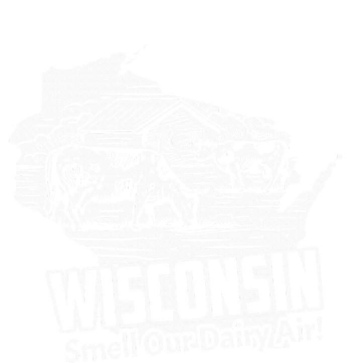 Wisconsin Smell Our Dairy Air Funny Wisconsin Striped Beanie with Solid Band