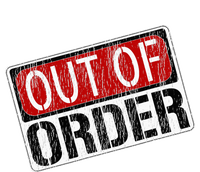 Out Of Order Sign Funny Sustainable Knit Beanie