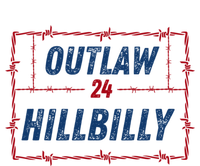 Outlaw Hillbilly 2024 Barbed Wire Western Trump Vance 2024 Kids Hoodie