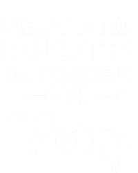 Melanated Educated Unapologetic And Petty Melanin Tie-Dye Long Sleeve Shirt