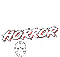 I Just Want To Eat Pizza And Watch Horror Movies Halloween Tie-Dye Long Sleeve Shirt