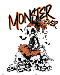 Monster Lover Fun Skeleton Ghoul Cute Vintage Halloween T-Shirt