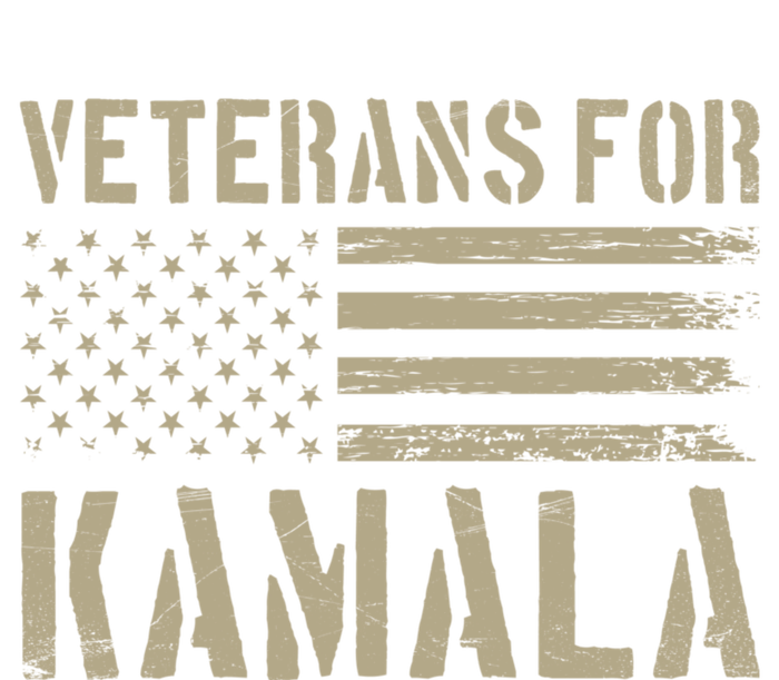 Veterans For Kamala Harris 2024 Election Usa Flag Military Sustainable Bucket Hat