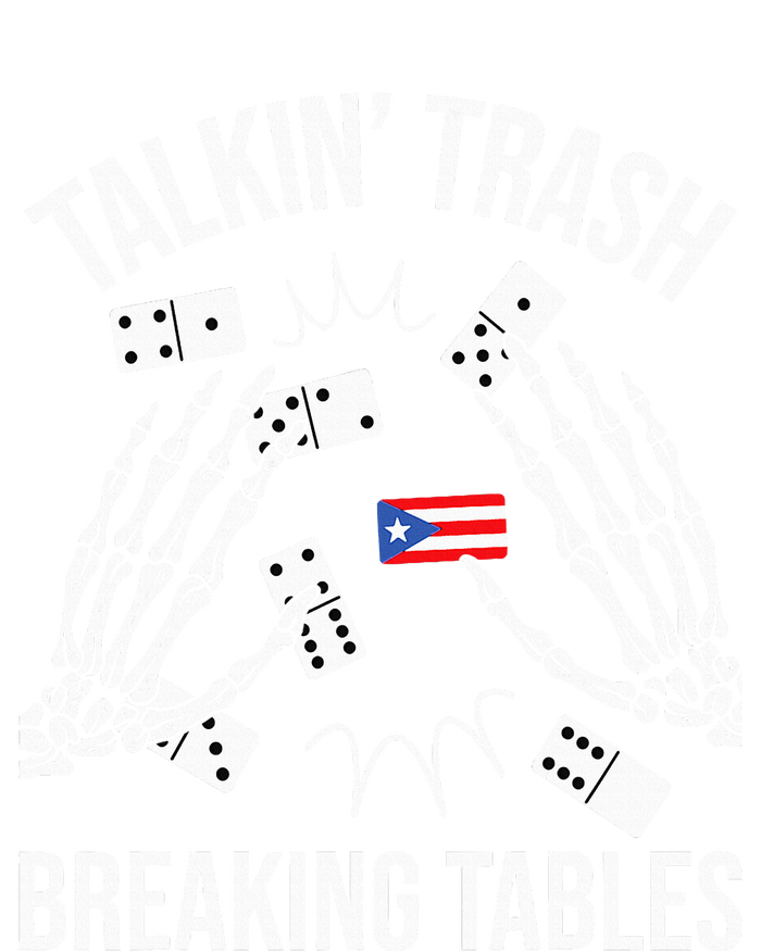 Talking Trash Breaking Tables Dominoes Lover Domino Player T-Shirt